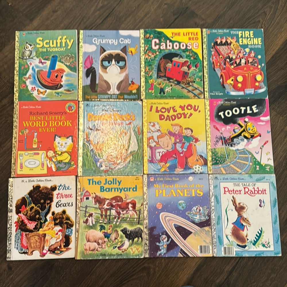 Vintage golden books, lot #18, 20 books